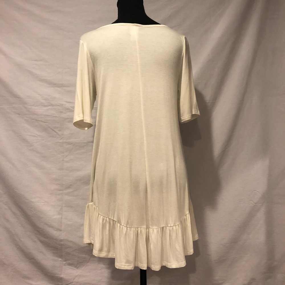 Accent Tunic/Coverup Ivory Made in the USA Soft - Picture 3 of 3